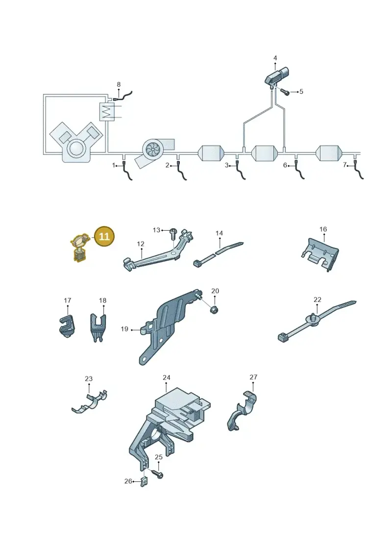 191971899 — Audi Q8 (2018-2025) diagram 429906011, position 11