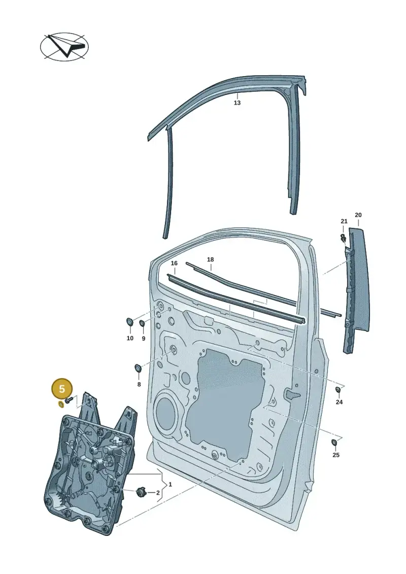 191971908 — Volkswagen ID.7 Limousine Pro (2023-) diagram 11a837500, position 5