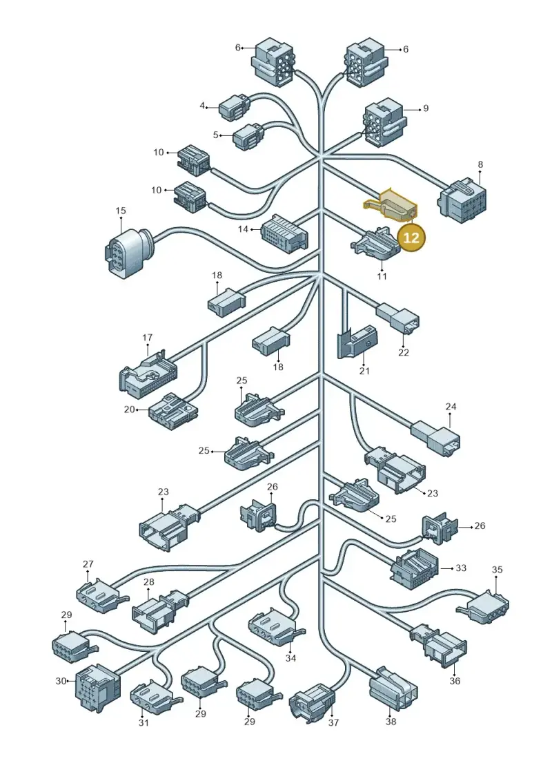191972701 — Volkswagen Transp. caravelle (2011-2015) diagram 679972810, position 12
