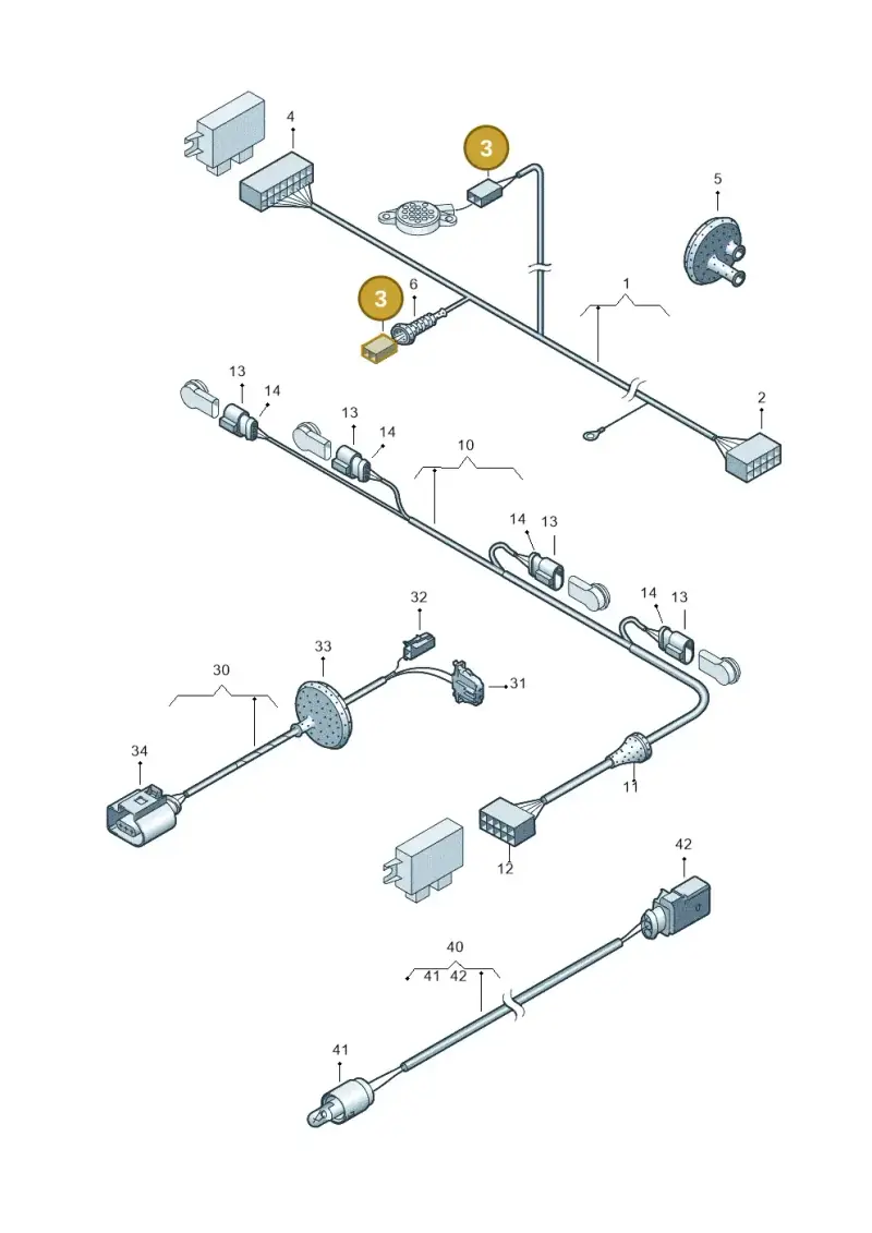 191972711 — Volkswagen PASSAT/4MOTION/W8 (2002-2005) diagram 260972300, position 3