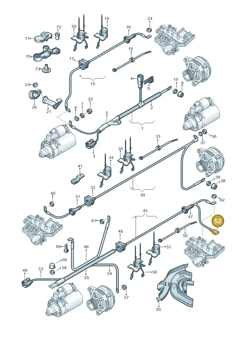 191972711 — Audi A6 2.7 TDI (2008-2011) diagram 448972020, position 52
