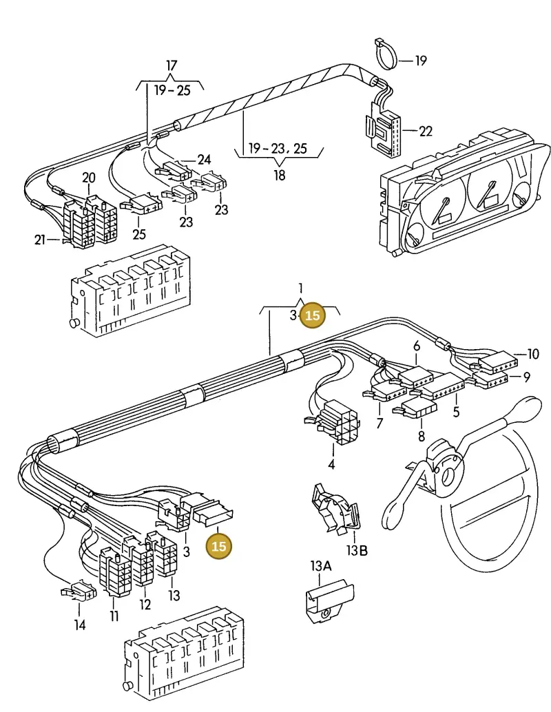 191972762 — Volkswagen GOLF CABRIO (2002-2002) diagram 121971840, position 15