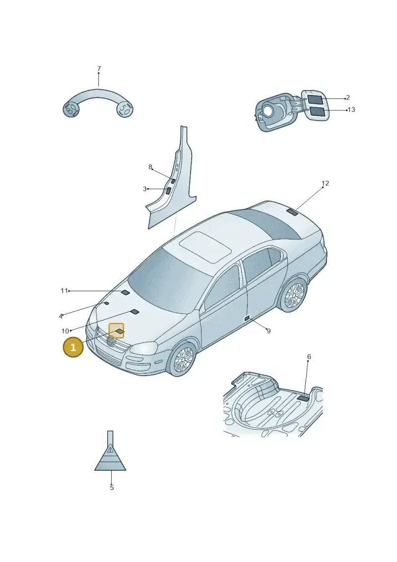1C0010457L — Volkswagen Jetta             "USA"05> (2005-) diagram 449010000, position 1