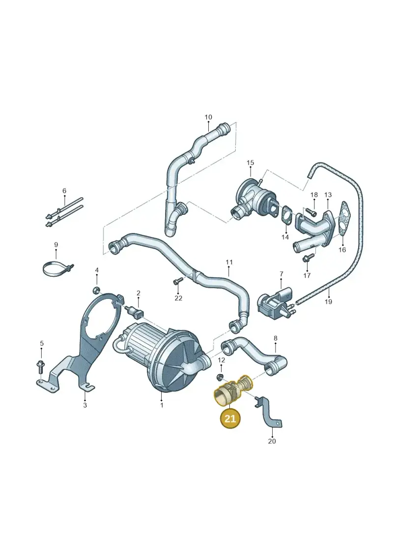 1C0131351A — Volkswagen New Beetle (2001-2005) diagram 194131020, position 21