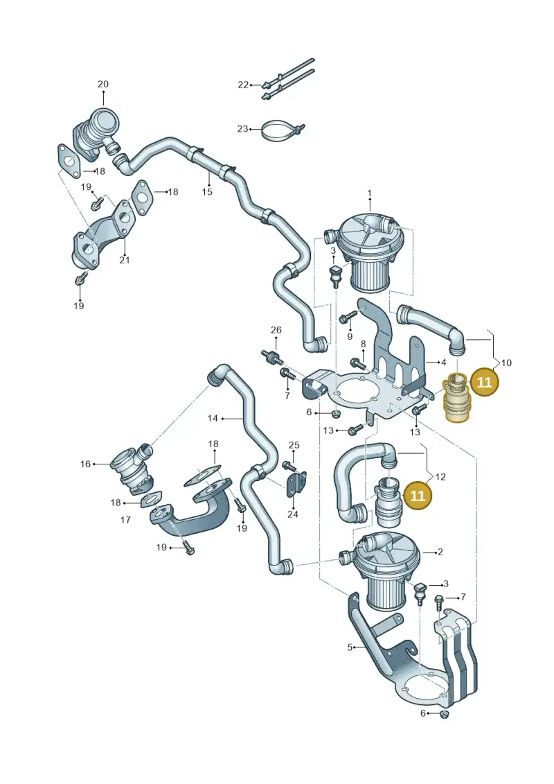 1C0131351A — Volkswagen Touareg                08> (2007-) diagram 274131200, position 11