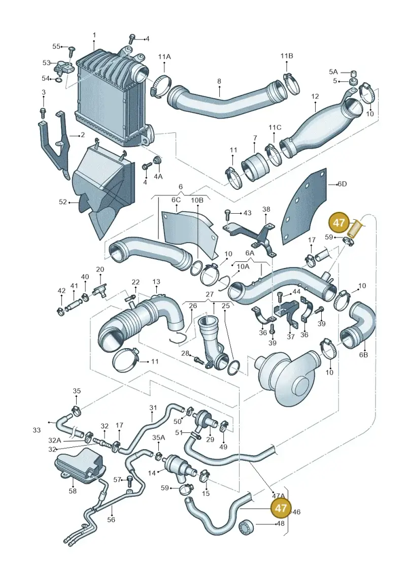 1C0145712E — Volkswagen New Beetle             06> (2005-) diagram 194145750, position 47