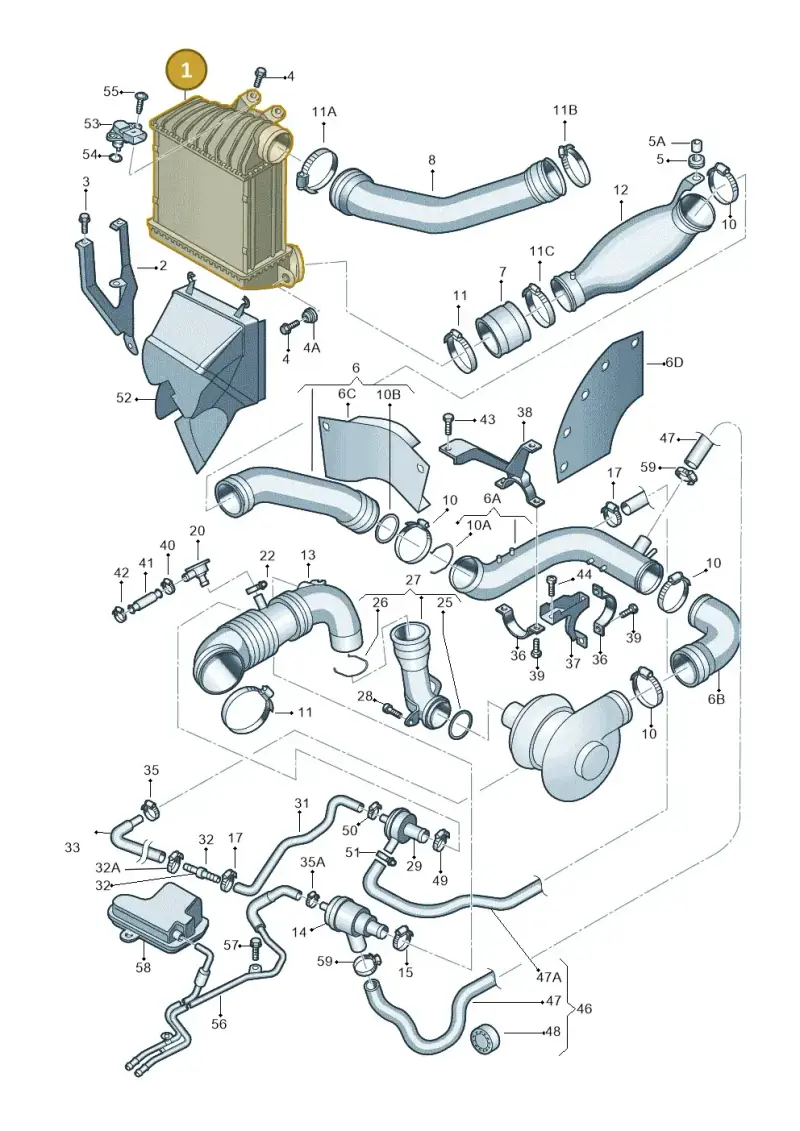 1C0145803A — Volkswagen New Beetle             06> (2005-) diagram 194145750, position 1