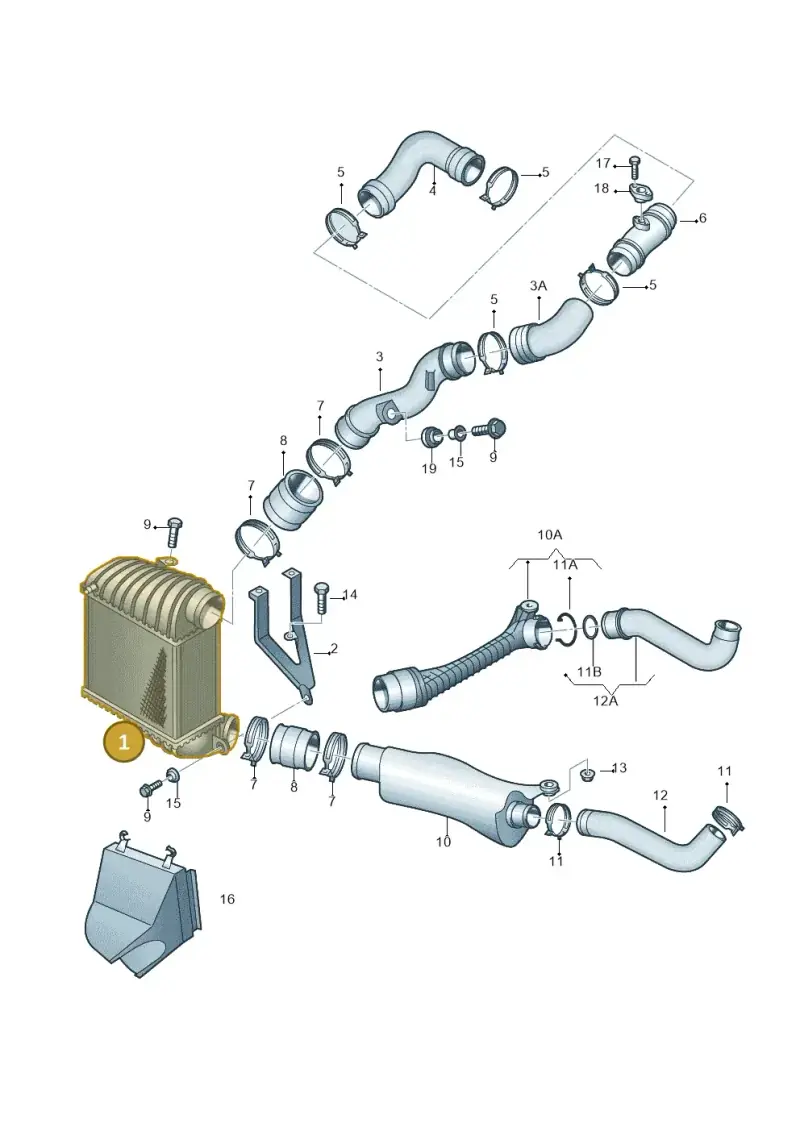 1C0145803G — Volkswagen New Beetle             06> (2005-) diagram 194145800, position 1