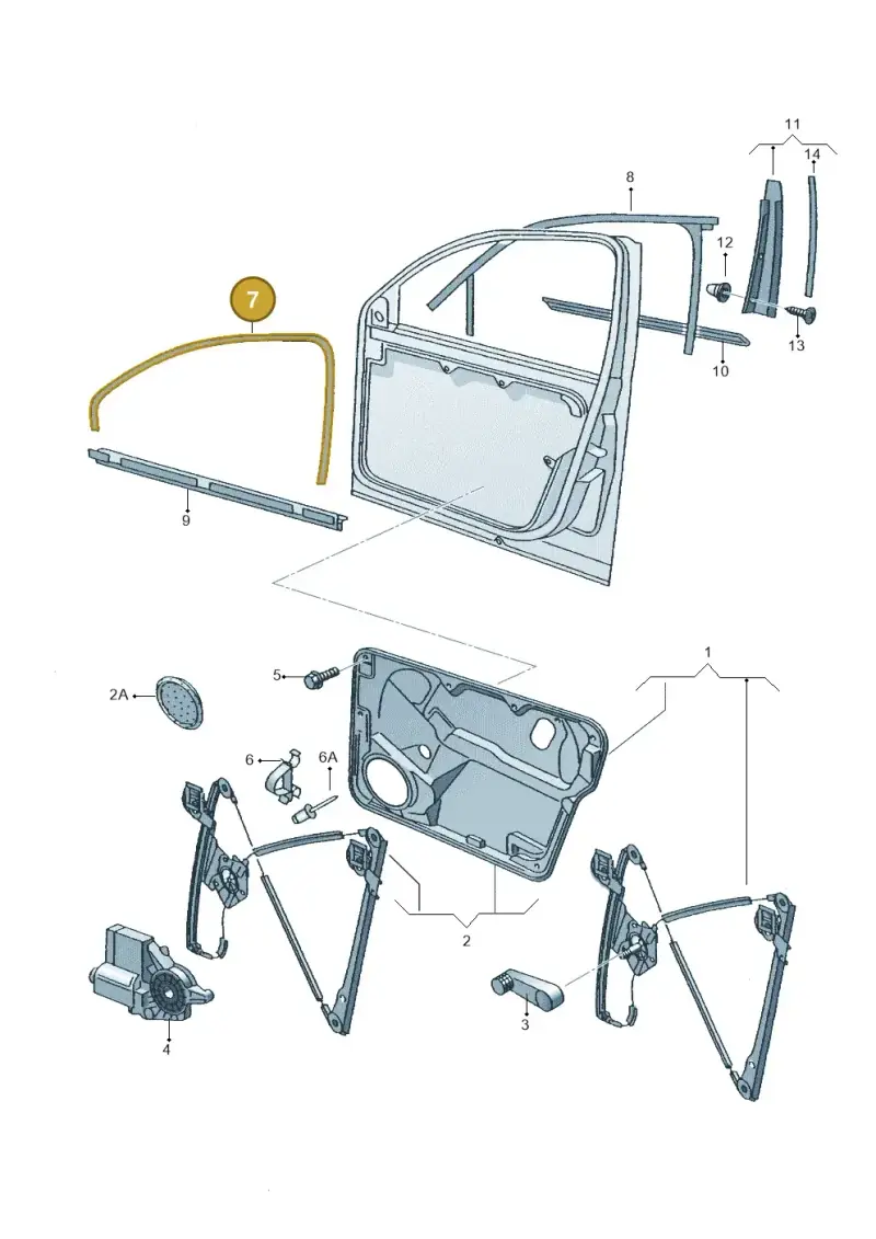 1C0837439BB41 — Volkswagen 1C0 platform diagram 206837600, position 7