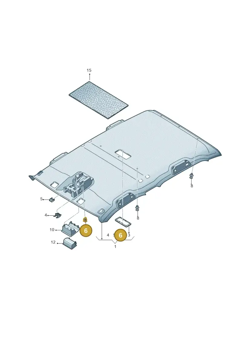 1C0867388 — Volkswagen Amarok twin cab (2022-) diagram 683867550, position 6