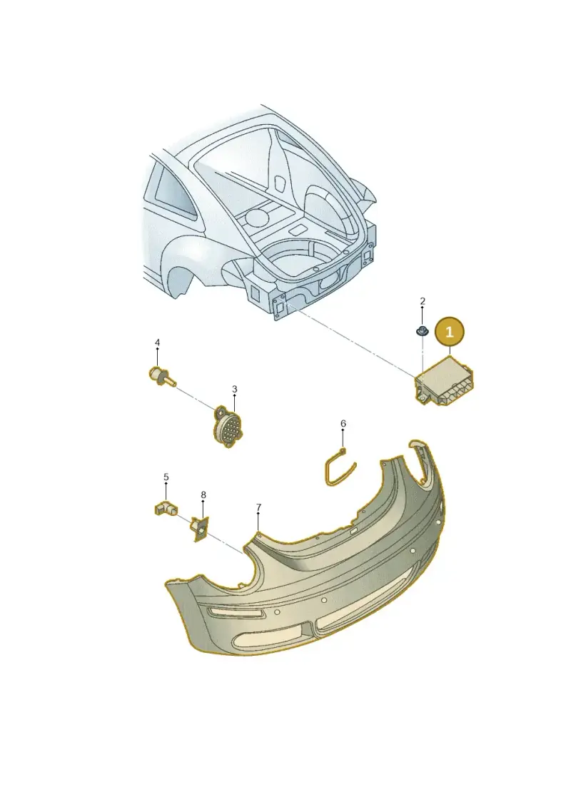 1C0919283A — Volkswagen New Beetle Cabrio.     06> (2005-) diagram 470919200, position 1