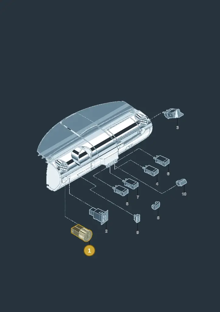 1C0941531B20H — Volkswagen New Beetle 06> (2005-) diagram 206941500, position 1