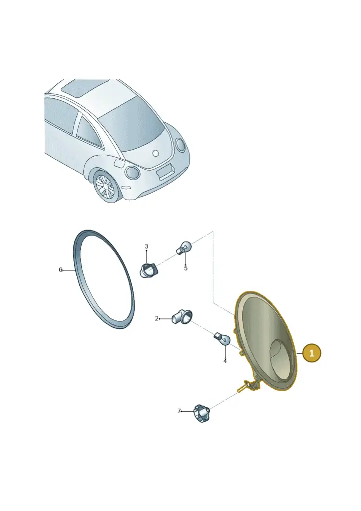 1C0945171G — Volkswagen New Beetle 06> (2005-) diagram 467945000, position 1