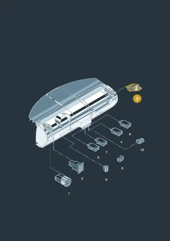 1C0953235CB41 — Volkswagen New Beetle 06> (2005-) diagram 206941500, position 3