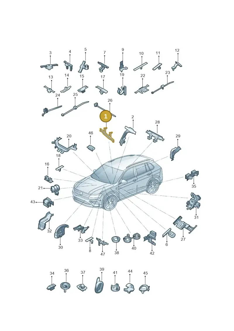 1C0971822 — Volkswagen Lavida XR (2023-) diagram 574971830, position 1