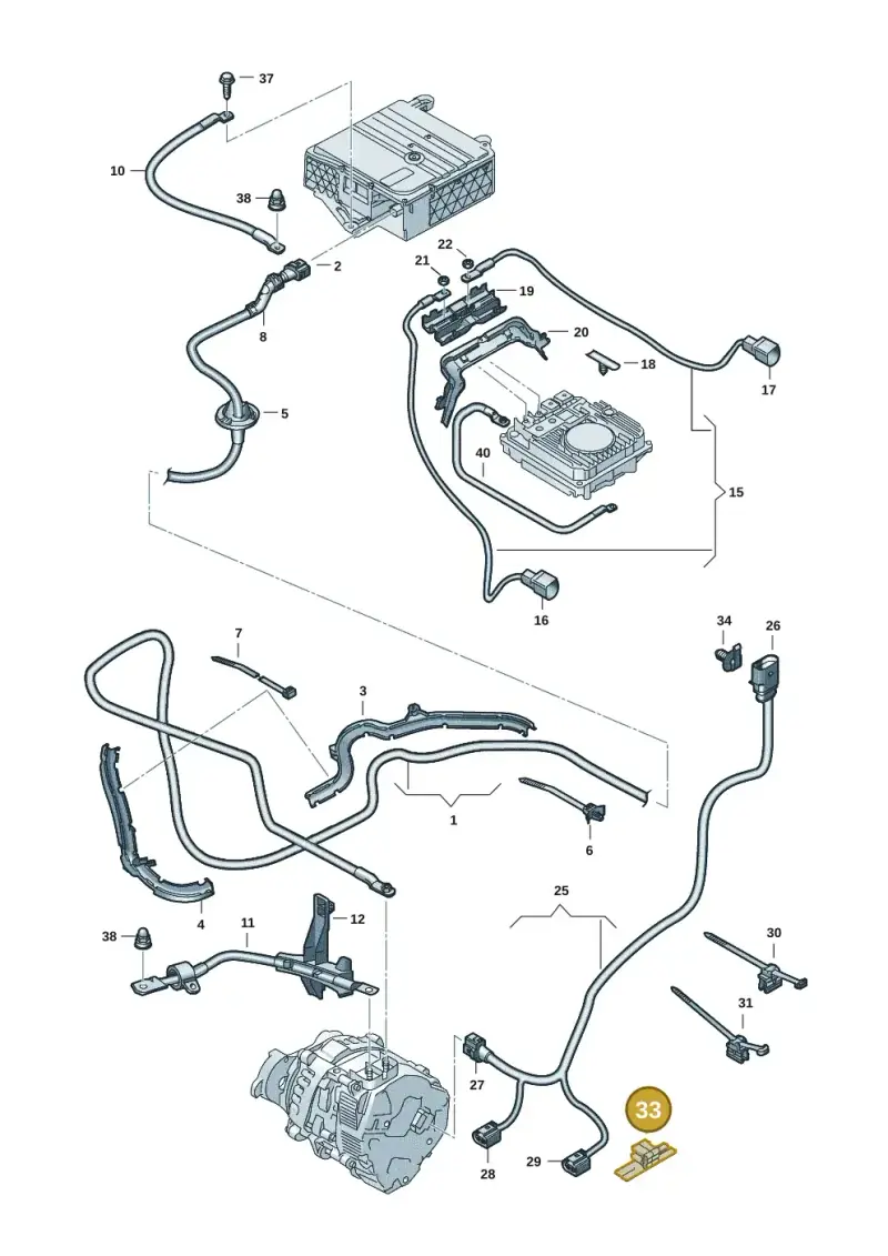 1C0971848 — Volkswagen Passat estate (2023-) diagram 3j0971150, position 33
