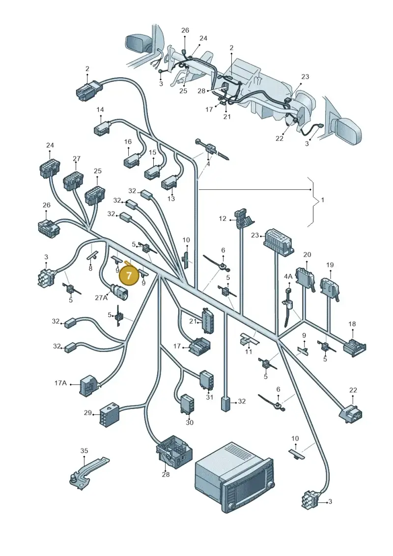 1C0971848C — Volkswagen Amarok twin cab (2022-) diagram 683971830, position 7