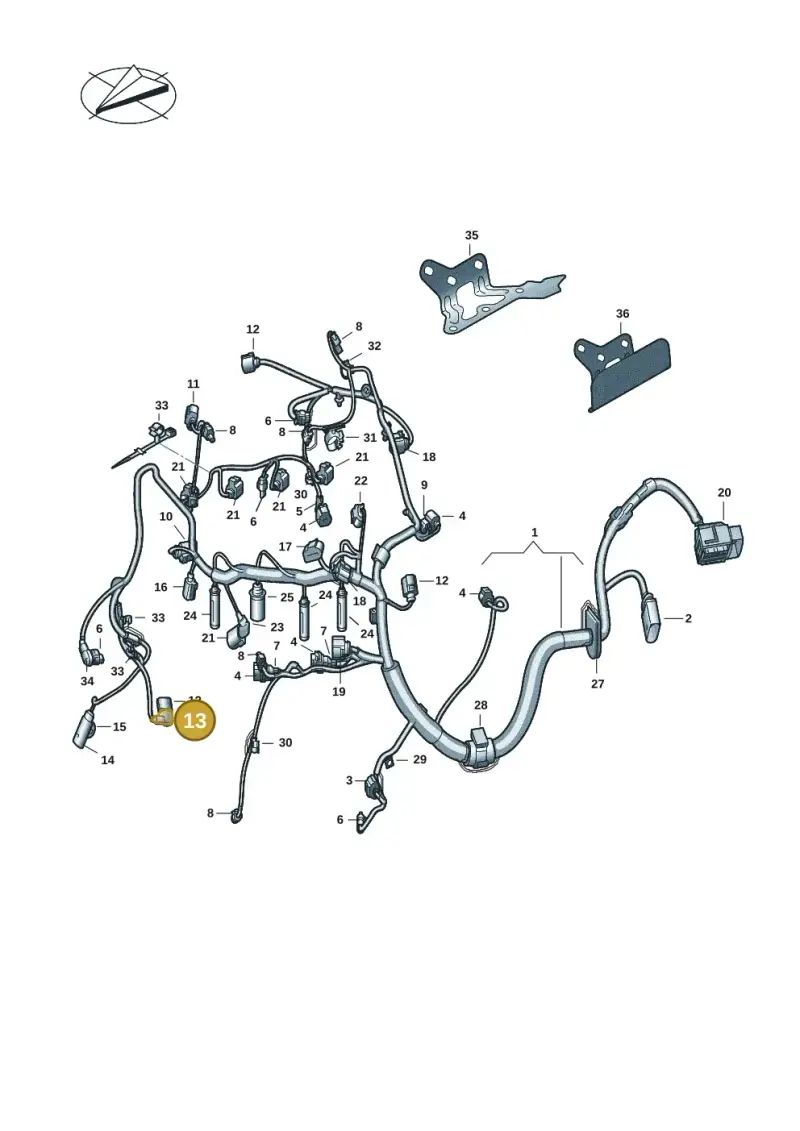 1C0971921A — Volkswagen Transport. multivan (2019-2024) diagram 7em971007, position 13