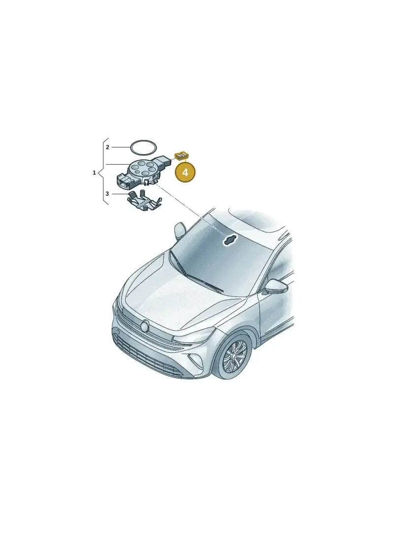 1C0973119B — Volkswagen Tiguan 2.0 (2023-) diagram 57x955500, position 4