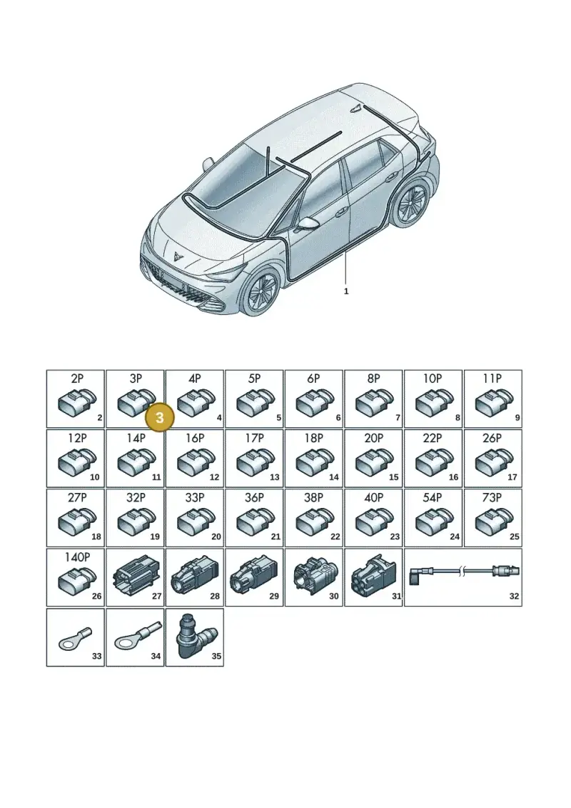 1C0973119C — SEAT CUPRA Born (2021-) diagram 10s971081, position 3