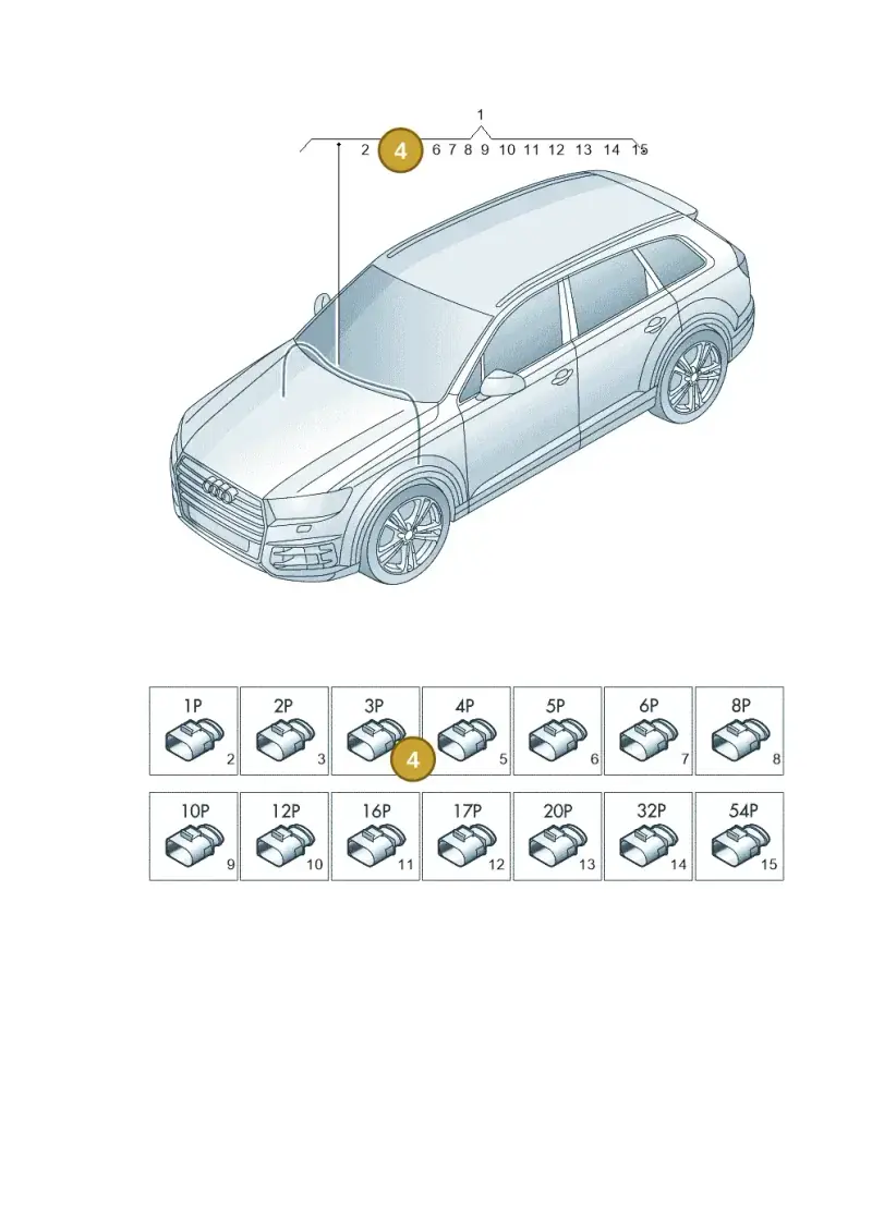 1C0973119C — Audi Q7 (2015-2025) diagram 859971900, position 4