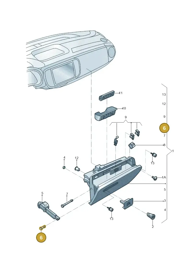 1C1880802 — Volkswagen Beetle (2016-2019) diagram 801857200, position 6