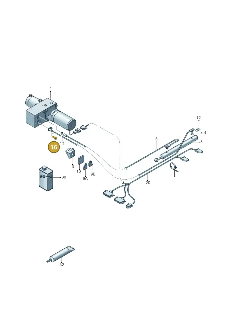 1E0871960 — Volkswagen California Camper (2015-2019) diagram 452875300, position 16