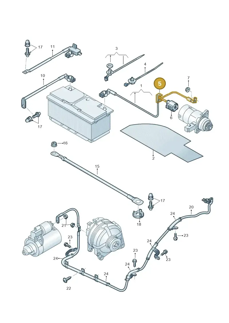 1E0971921 — Volkswagen Amarok twin cab (2022-) diagram 894971010, position 5