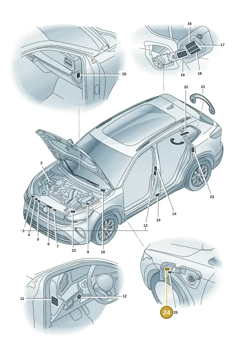 1EA010007 — Volkswagen Tiguan 2.0 (2023-) diagram 57x010000, position 24