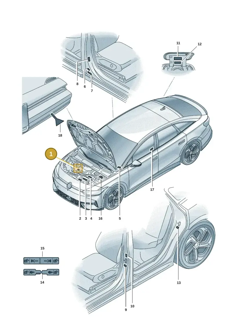 1EA010008C — Volkswagen ID.7 Limousine Pro (2023-) diagram 14b010000, position 1