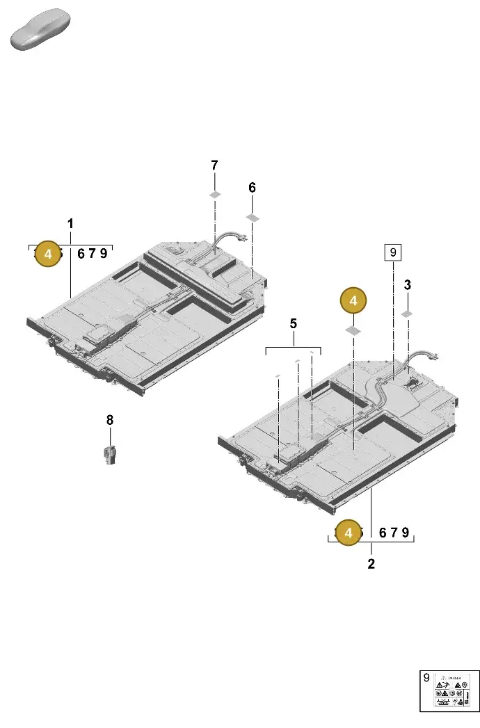 1EA010505 — Porsche Taycan Sport Turismo (2023-2025) diagram p64251000, position 4