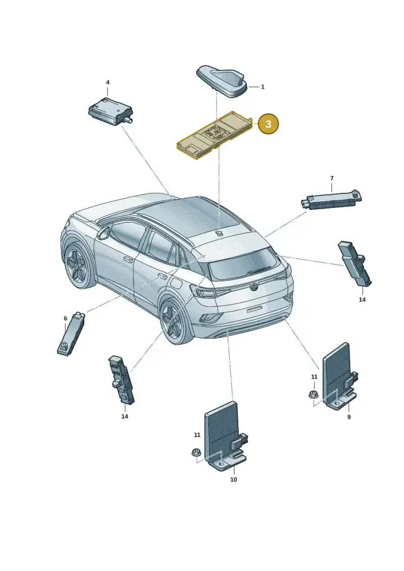 1EA035741E — Skoda Enyaq (2020-2021) diagram 11a035020, position 3