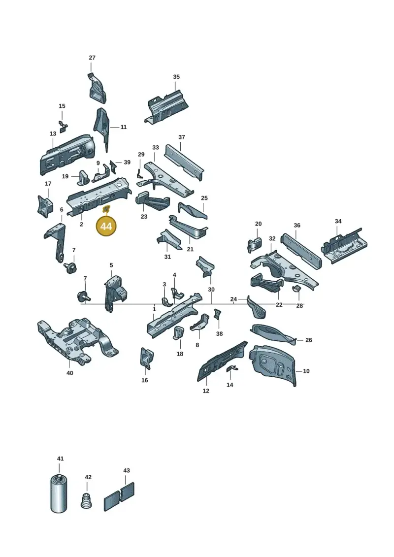 1EA121079 — Volkswagen ID.3 Pro (2019-2024) diagram 10a803000, position 44