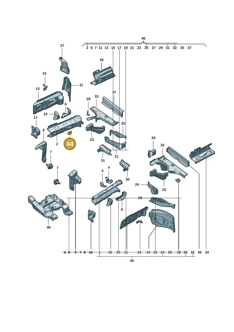 1EA121079 — Volkswagen ID.3 (2021-) diagram 10d803000, position 44