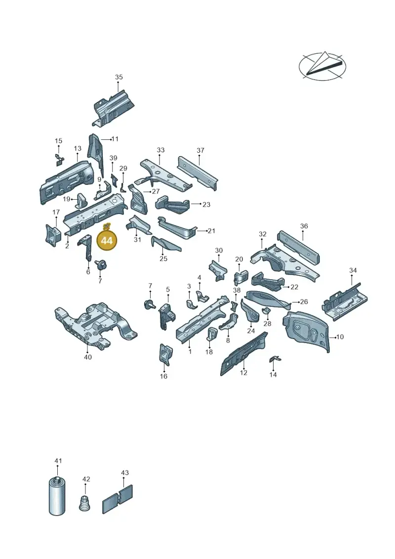 1EA121079 — Volkswagen ID.4 Pro (2020-2023) diagram 11a803000, position 44