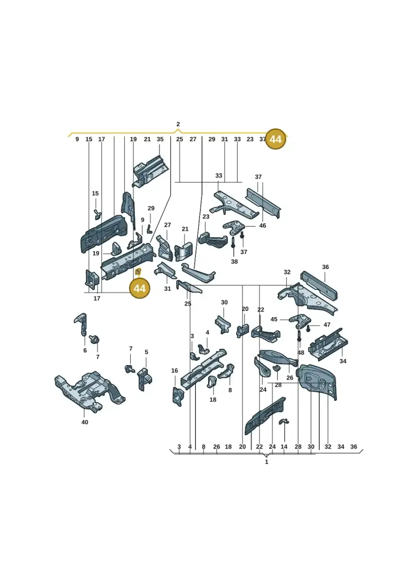1EA121079 — Volkswagen ID.4 (2020-) diagram 11g803000, position 44
