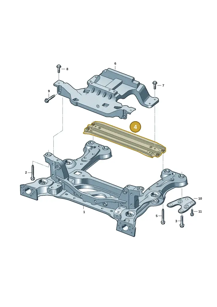1EA199599B — Volkswagen ID.7 Limousine Pro (2023-) diagram 11a401000, position 4