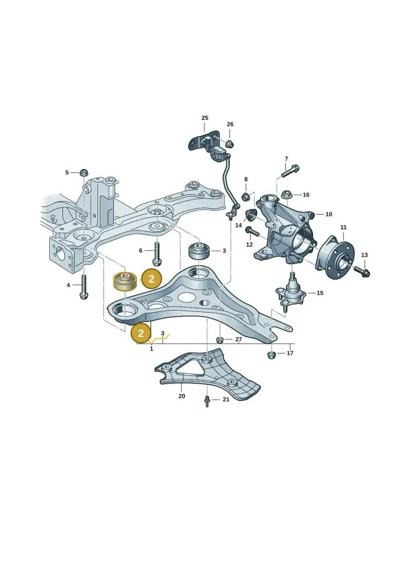 1EA407182D — Volkswagen ID.3 Pro (2019-2024) diagram 10a407000, position 2