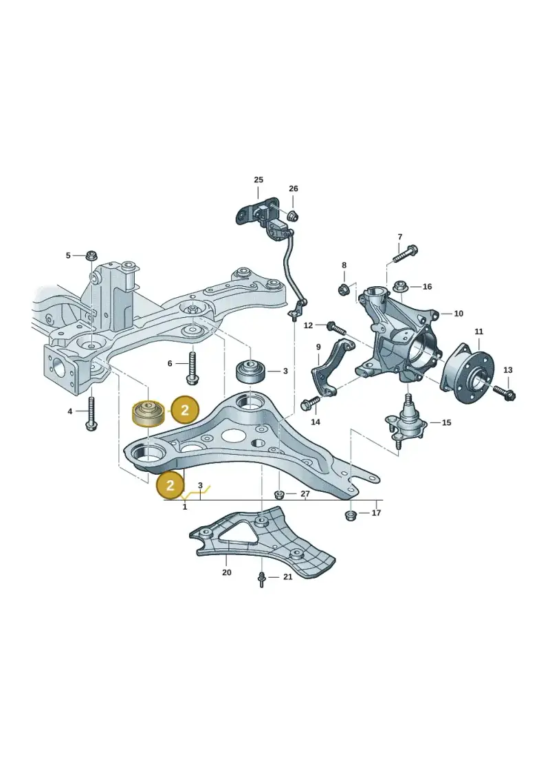 1EA407182D — Volkswagen ID.7 Limousine Pro (2023-) diagram 11a407000, position 2