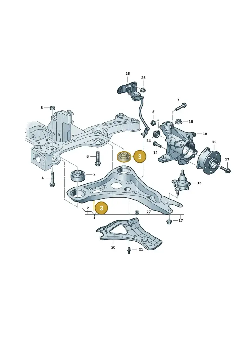 1EA407183D — Volkswagen ID.3 Pro (2019-2024) diagram 10a407000, position 3