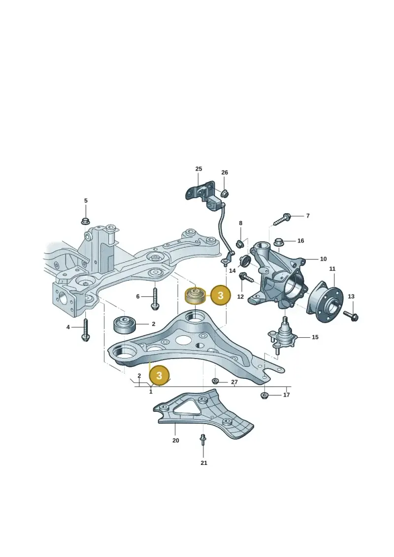 1EA407183D — Volkswagen ID.6 X (2021-) diagram 12d407000, position 3