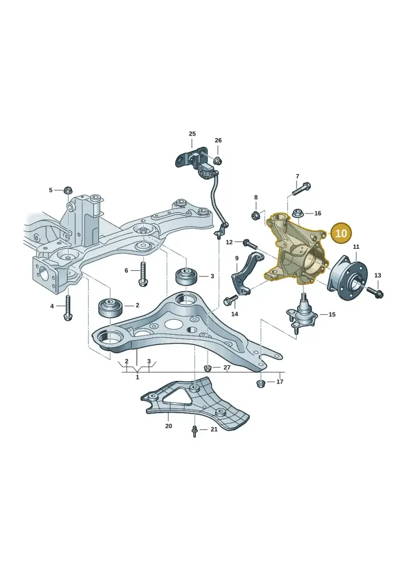 1EA407253J — Volkswagen ID.7 Limousine Pro (2023-) diagram 11a407000, position 10