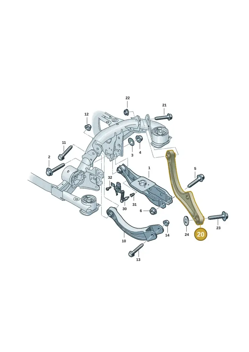 1EA505397C — SEAT CUPRA Born (2021-) diagram 10a505050, position 20