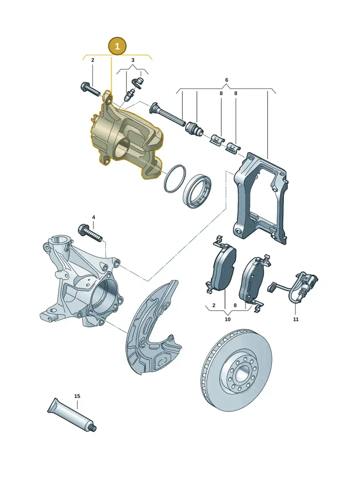 1EA615124B — Volkswagen ID.7 Limousine Pro (2023-) diagram 14b615160, position 1