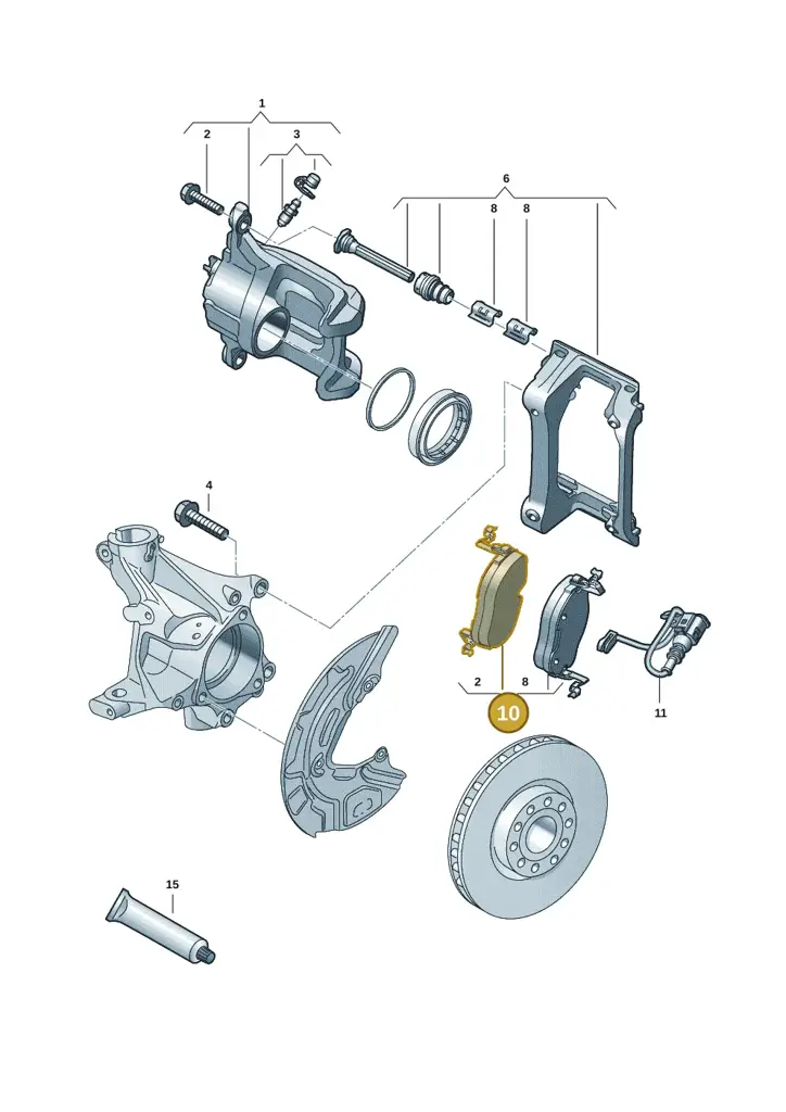 1EA698151D — Volkswagen ID.7 Limousine Pro (2023-) diagram 14b615160, position 10