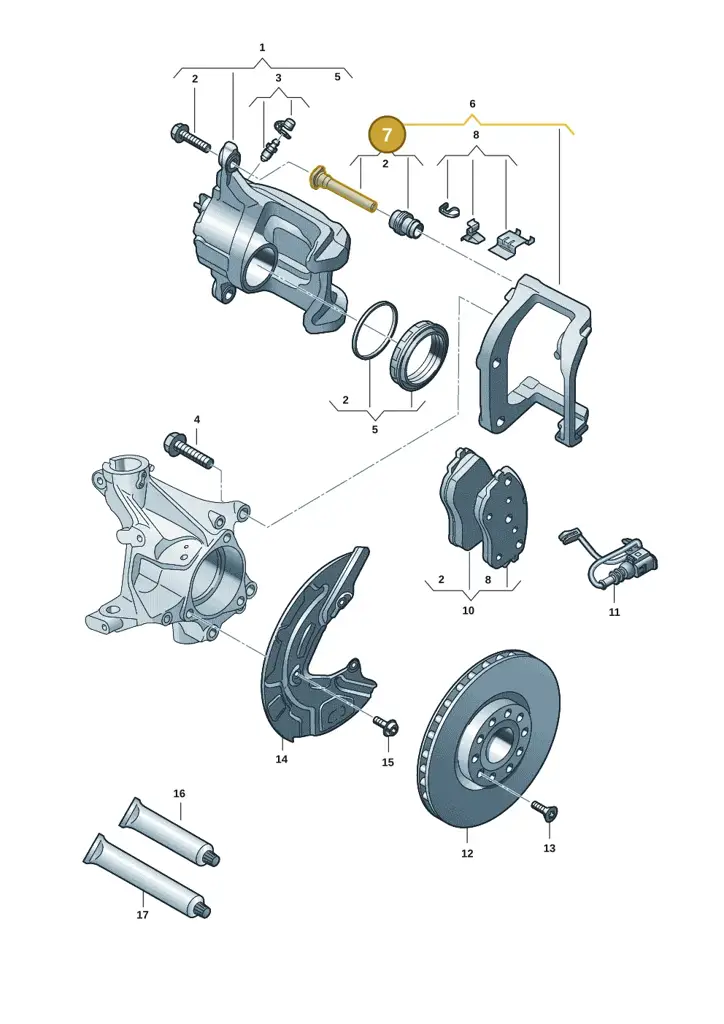 1EA698647A — Audi Q4 Sportback (2021-2025) diagram 89a615030, position 7