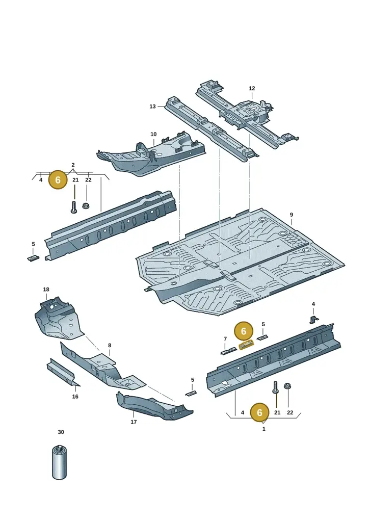 1EA801137 — Volkswagen ID.7 Limousine Pro (2023-) diagram 14b803200, position 6