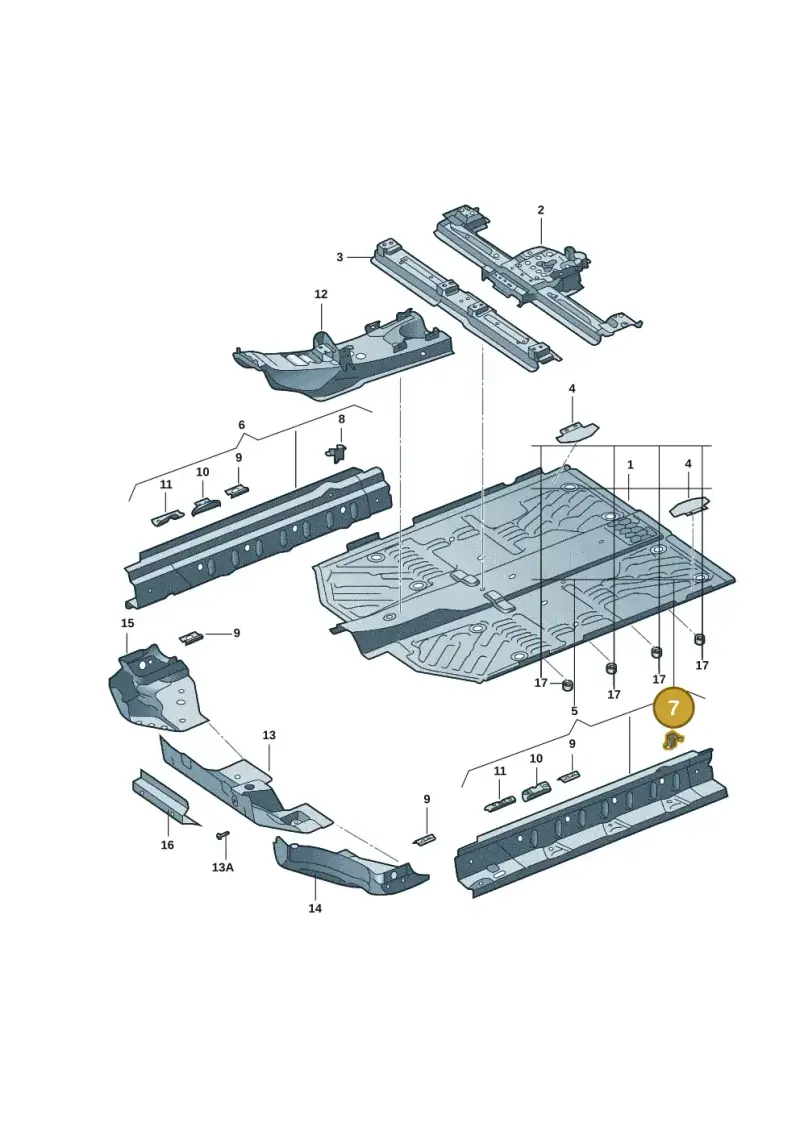 1EA801308 — Volkswagen ID.4 X (2020-) diagram 11d803010, position 7