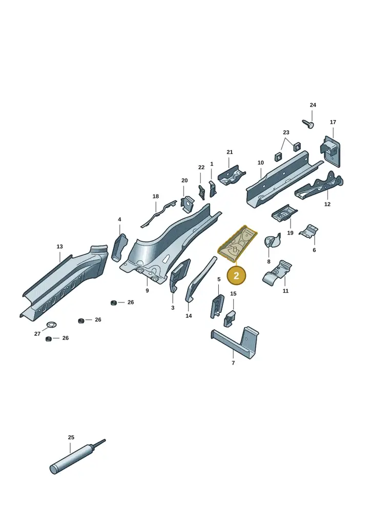 1EA801772 — Volkswagen ID.7 Limousine Pro (2023-) diagram 14b803401, position 2