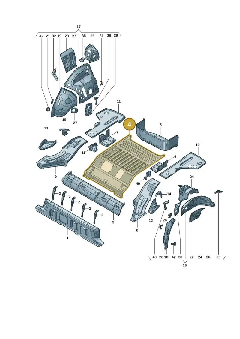 1EA802063A — Volkswagen ID.4 X (2020-) diagram 11d803015, position 4
